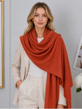 Soft Cotton Feeling Solid Color Scarf