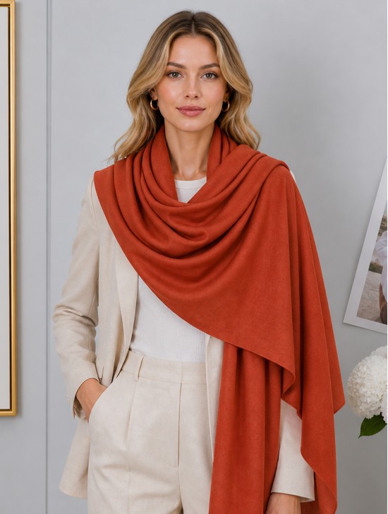 Soft Cotton Feeling Solid Color Scarf