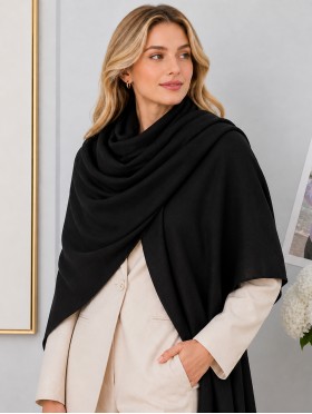 Soft Cotton Feeling Solid Color Scarf