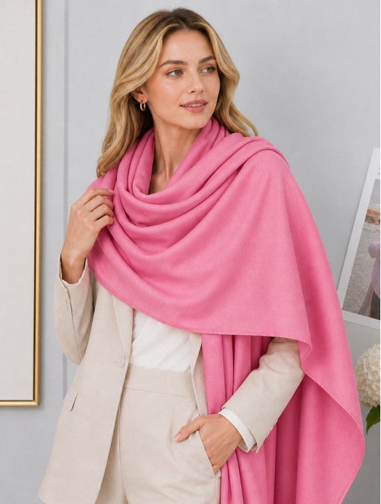 Soft Cotton Feeling Solid Color Scarf