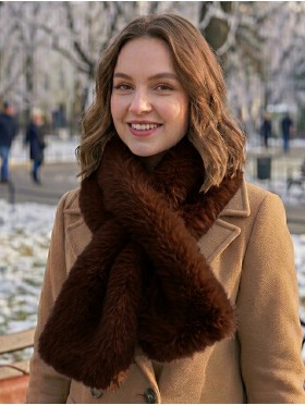 Faux Fur Plush Premium Scarf