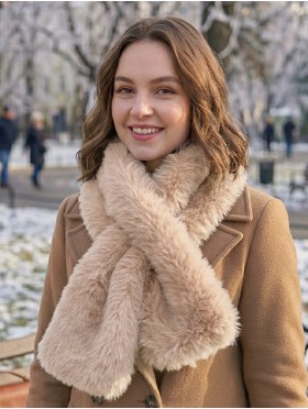 Faux Fur Plush Premium Scarf