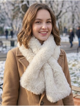 Faux Fur Plush Premium Scarf