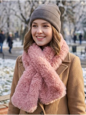 Faux Fur Plush Premium Scarf
