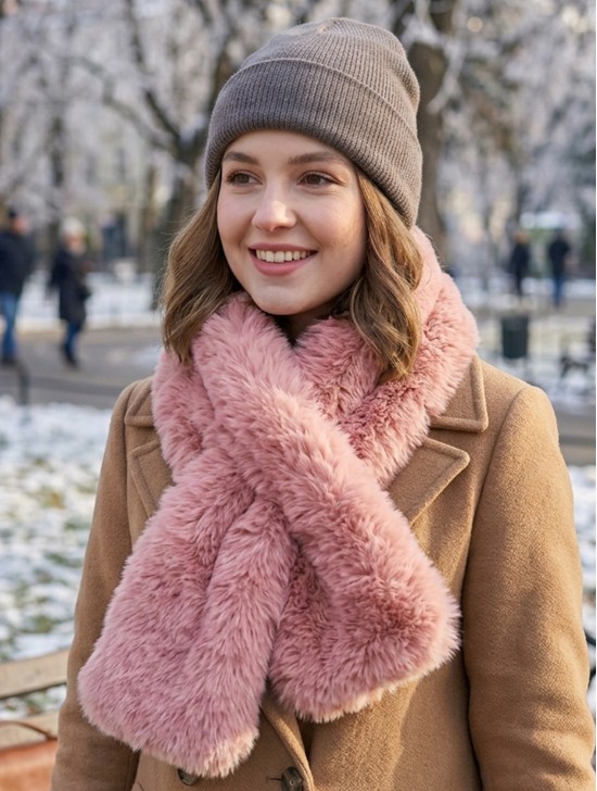 Faux Fur Plush Premium Scarf Faux Fur Plush Premium Scarf