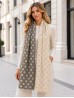 Two-Tone Polka Dot Print Fashion Shawl Scarf W/ Cut Tassels Two-Tone Polka Dot Print Fashion Shawl Scarf W/ Cut Tassels