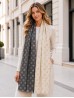 Two-Tone Polka Dot Print Fashion Shawl Scarf W/ Cut Tassels Two-Tone Polka Dot Print Fashion Shawl Scarf W/ Cut Tassels