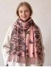 Cashmere Feeling Floarl Print Premium Scarf