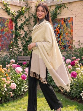 Paisley Print Shawl Scarf W/ Tassels