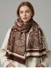 Cashmere Feeling Leaves Print Premium Scarf Cashmere Feeling Leaves Print Premium Scarf