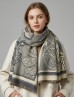 Cashmere Feeling Leaves Print Premium Scarf Cashmere Feeling Leaves Print Premium Scarf