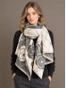 Diamond & Flower Print Premium Scarf Diamond & Flower Print Premium Scarf