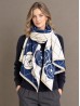 Diamond & Flower Print Premium Scarf Diamond & Flower Print Premium Scarf