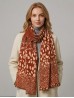 Reversible Cashmere Feeling 3 Tone Print Premium Scarf