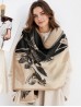 Floral Print Blanket Scarf 