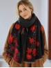 Reversible Floral Design Blanket Scarf Reversible Floral Design Blanket Scarf