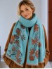 Reversible Floral Design Blanket Scarf Reversible Floral Design Blanket Scarf