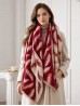 Reversible Feather Design Blanket Scarf Reversible Feather Design Blanket Scarf