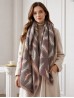 Reversible Feather Design Blanket Scarf