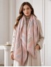 Reversible Feather Design Blanket Scarf Reversible Feather Design Blanket Scarf