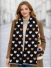 Reversible Heart Design Blanket Scarf