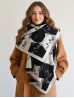 Cozy Cat Design Blanket Scarf