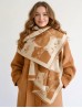 Cozy Cat Design Blanket Scarf
