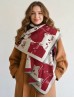 Cozy Cat Design Blanket Scarf