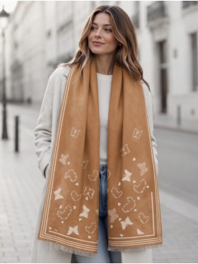 Butterfly & Hearts Design Blanket Scarf