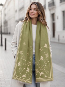 Butterfly & Hearts Design Blanket Scarf