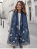 Butterfly & Hearts Design Blanket Scarf