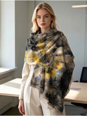 Tie-Dye Design Blanket Scarf
