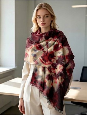 Tie-Dye Design Blanket Scarf