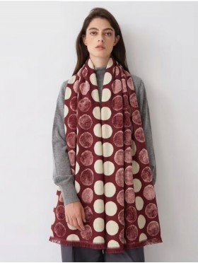 Polka Dot Design Blanket Scarf