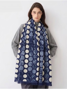 Polka Dot Design Blanket Scarf