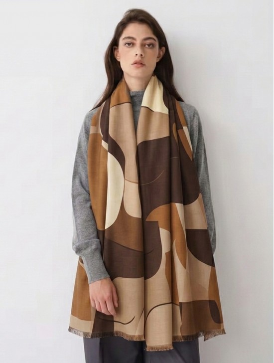 Abstract Design Blanket Scarf