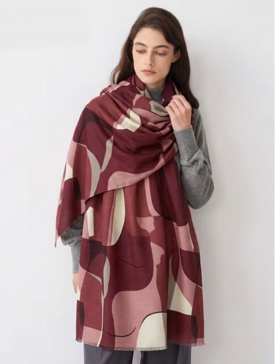 Abstract Design Blanket Scarf