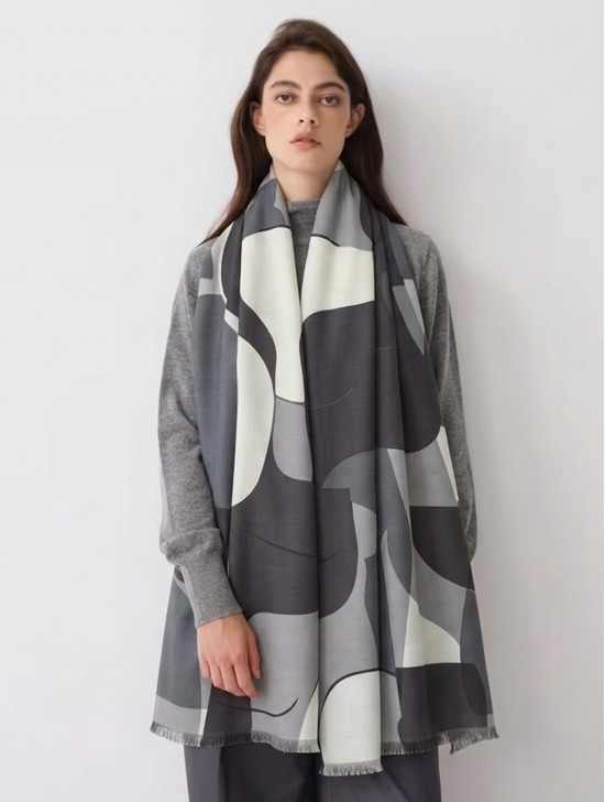 Abstract Design Blanket Scarf
