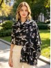 Floral Design Blanket Scarf Floral Design Blanket Scarf