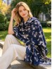 Floral Design Blanket Scarf Floral Design Blanket Scarf
