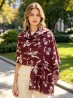 Floral Design Blanket Scarf Floral Design Blanket Scarf