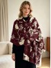 Floral Design Blanket Scarf