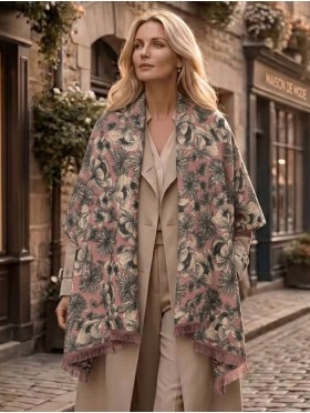 Floral Design Blanket Scarf