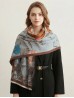 Floral Design Blanket Scarf