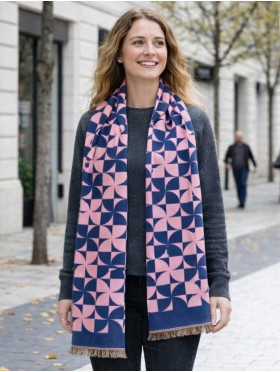 Pin-Wheel Design Blanket Scarf