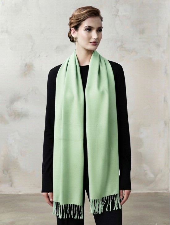 SATIN SOLID SHAWL SCARF