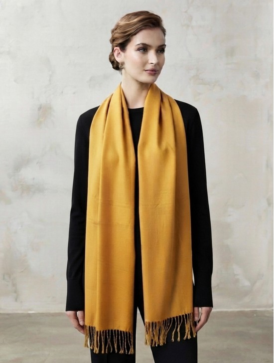 SATIN SOLID SHAWL SCARF
