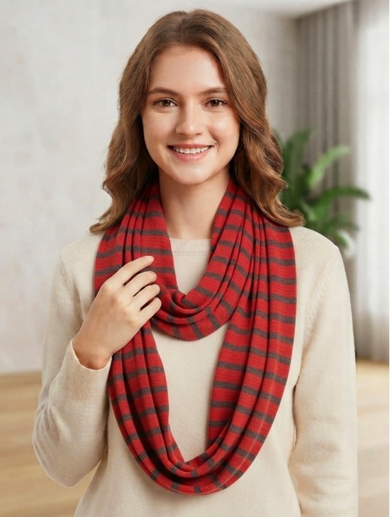 STRIPE JERSEY LONG LOOP