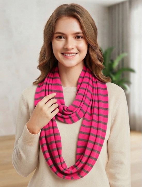 STRIPE JERSEY LONG LOOP
