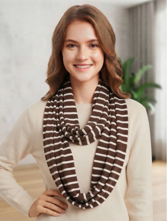 STRIPE JERSEY LONG LOOP